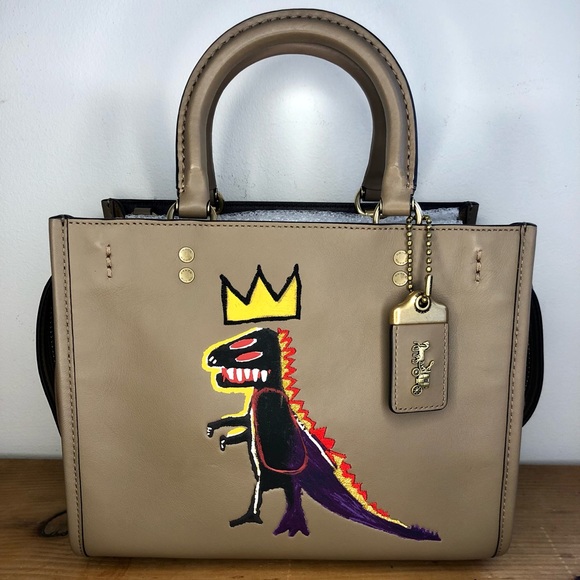 Coach Handbags - New Coach X Jean-Michel Basquiat Rogue 25 Pez Dispenser Elm